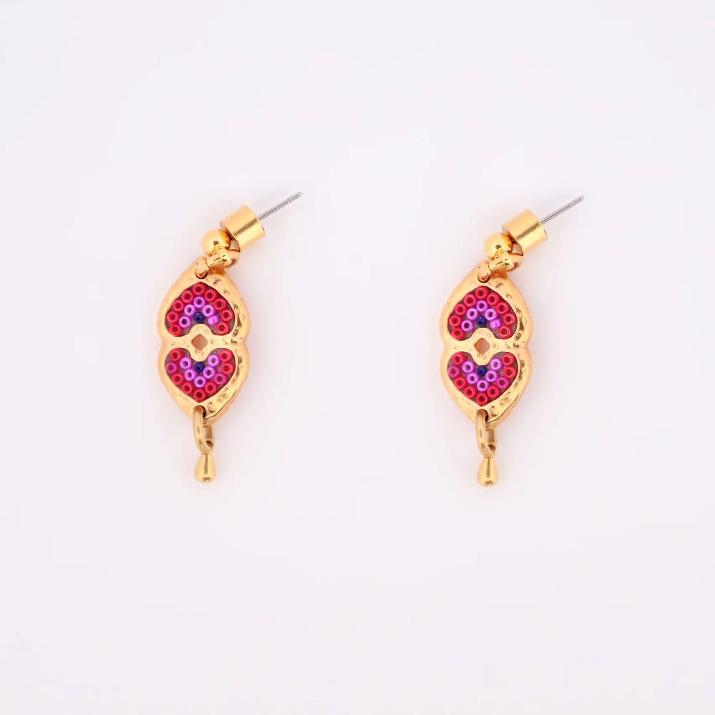 Aretes Huichol Símbolo de Fertilidad