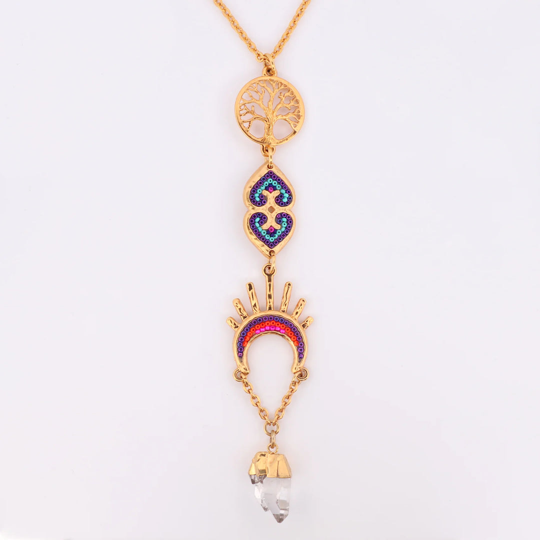 Collar Transformación Espiritual Wixárika, Simbolismo del Árbol de la Vida