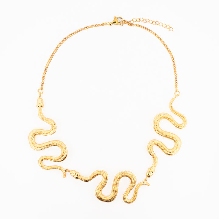 Gargantilla Triple Serpiente Coatlicue