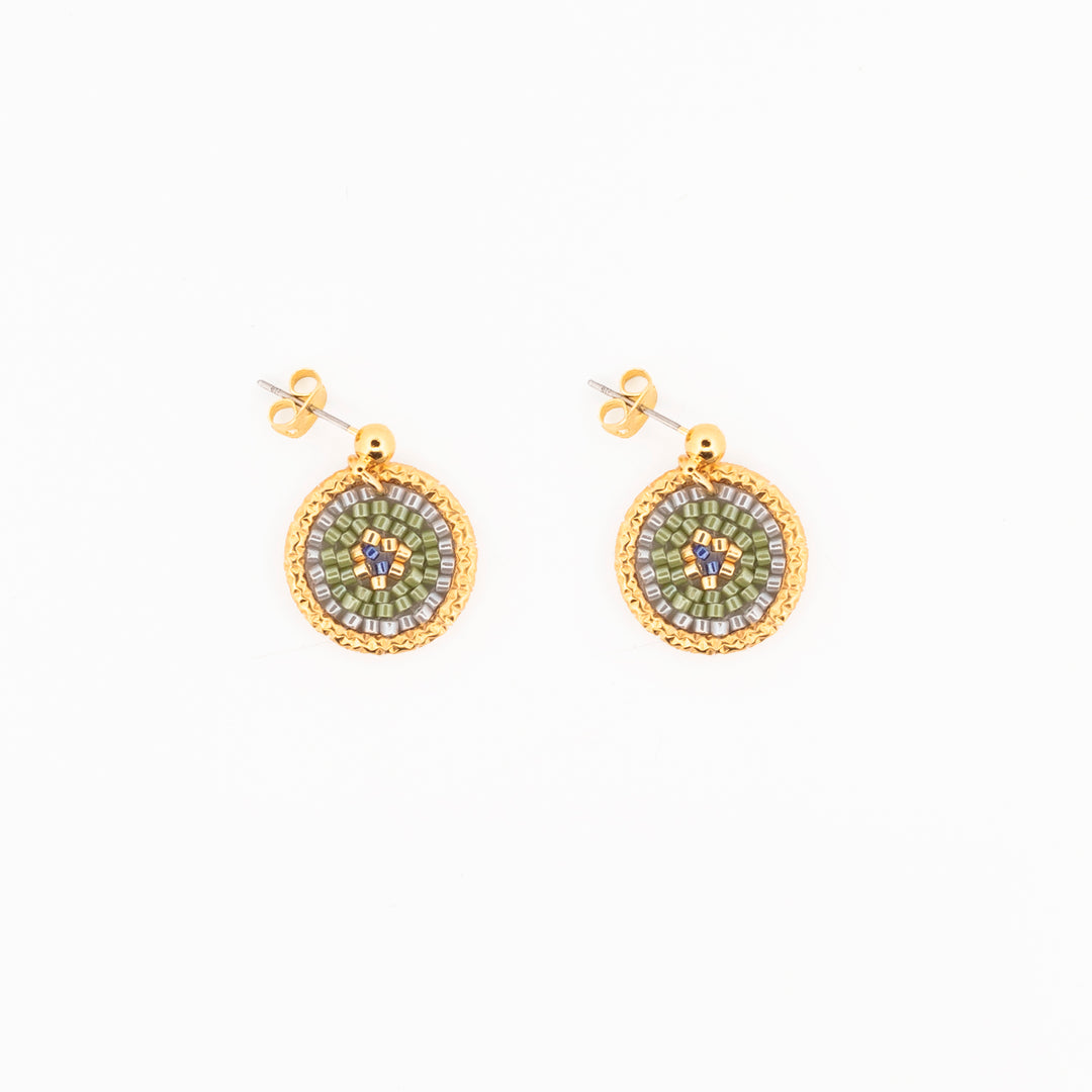 Aretes Tejido Coatlicue