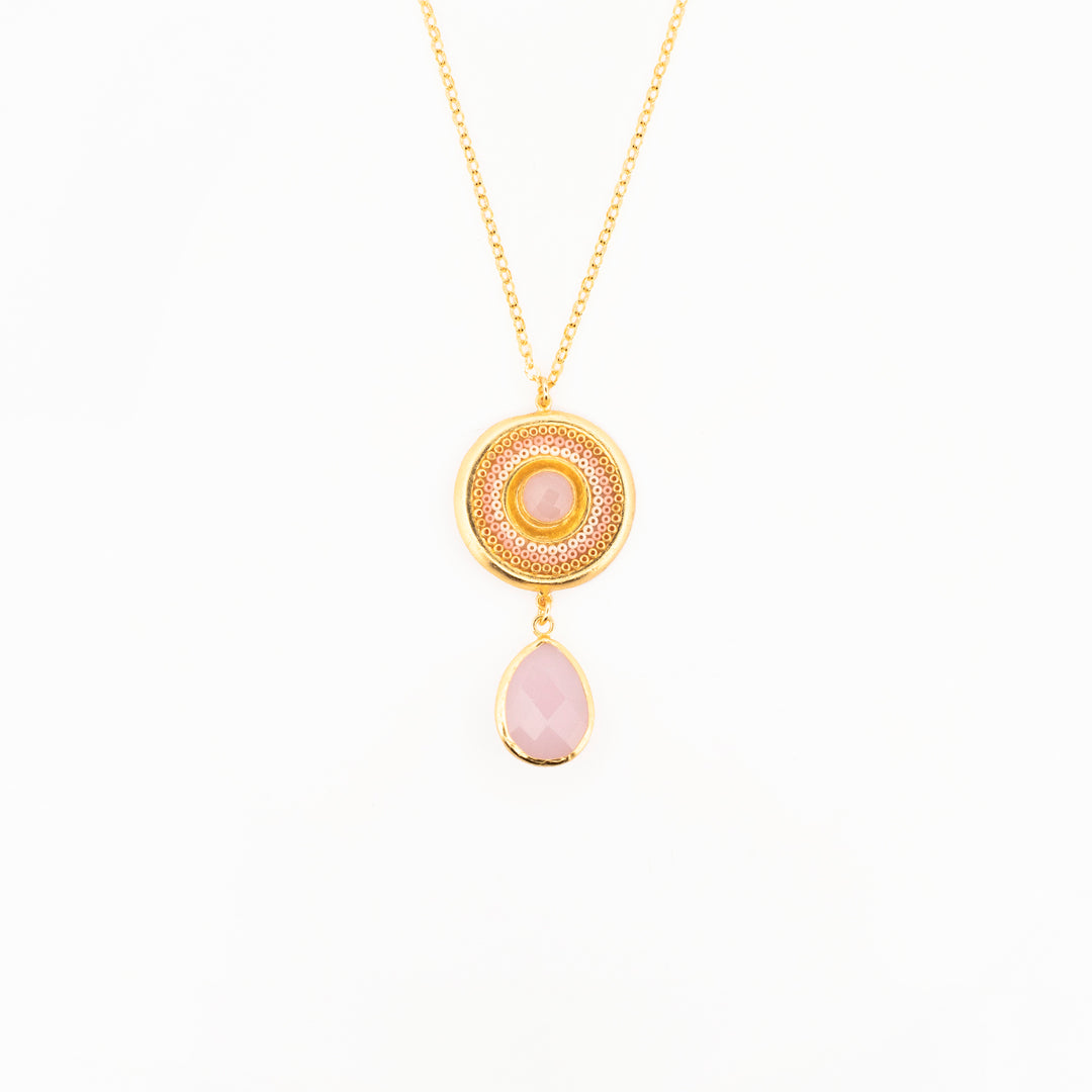 Collar cuarzo Coyolxauhqui