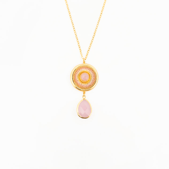 Collar cuarzo Coyolxauhqui