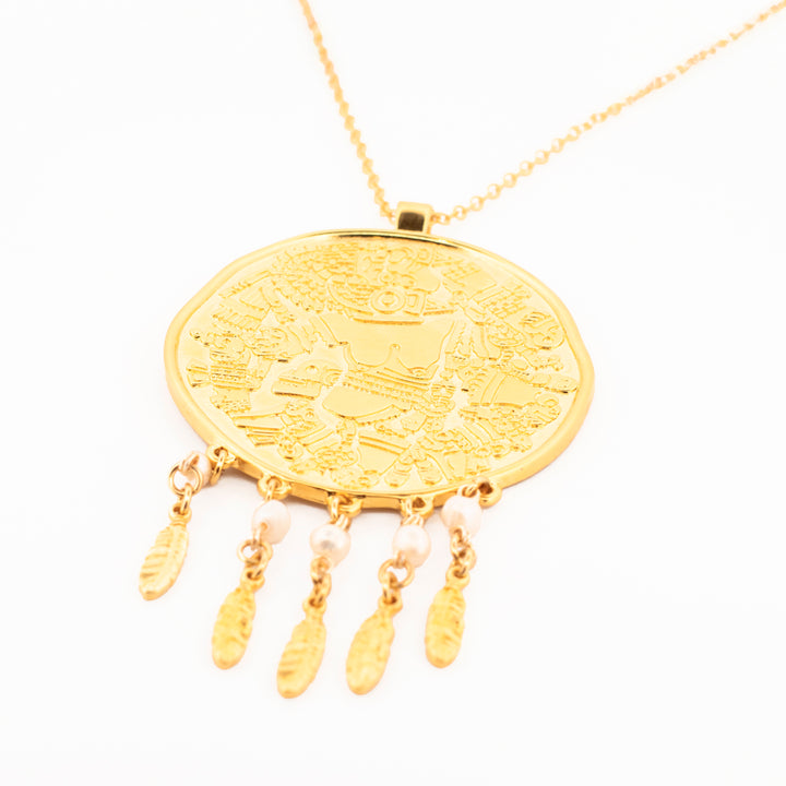 Collar Perlas Coyolxauhqui