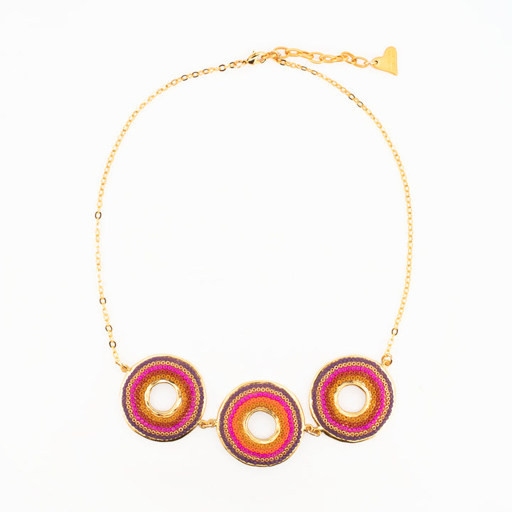 Gargantilla Triple Arcoiris Ixchel