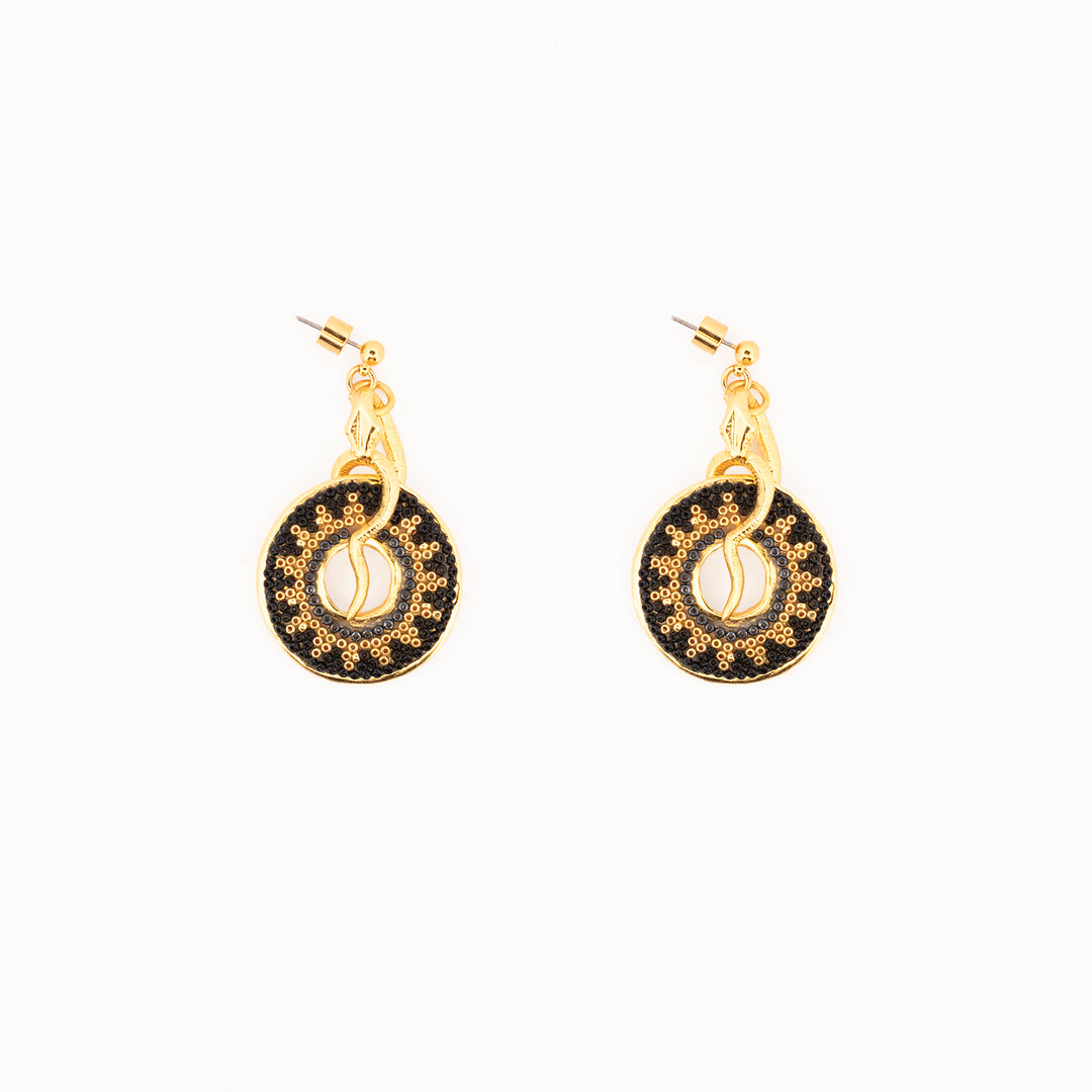 Aretes Tlazoltéotl Serpiente