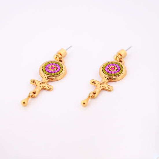 Aretes Huichol Venus: Amor y Protección