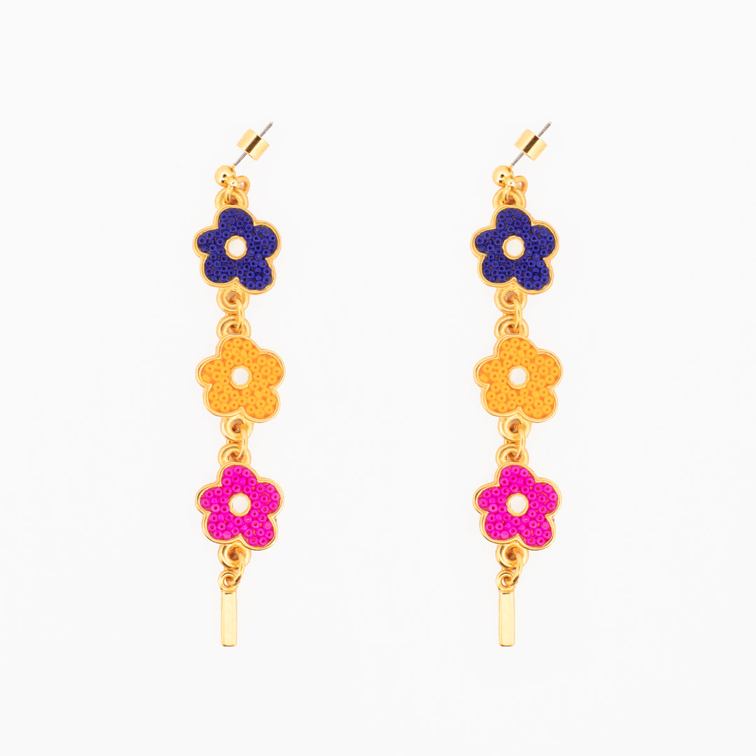 Aretes Prisma Floral