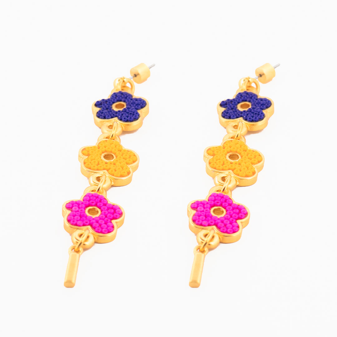 Aretes Prisma Floral