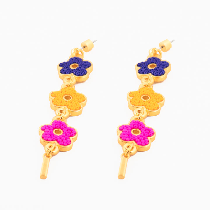 Aretes Prisma Floral