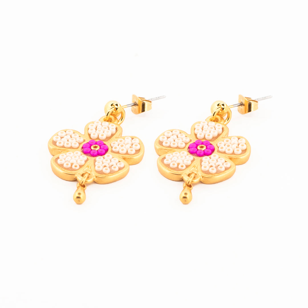 Aretes Flores con Vida