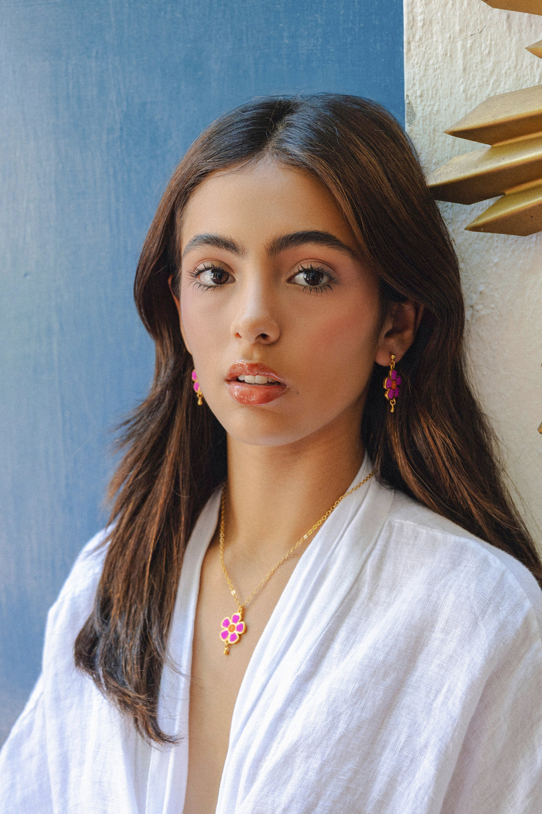 Aretes Flores con Vida