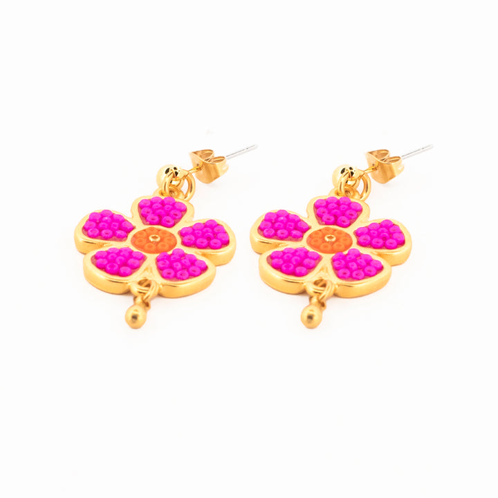 Aretes Flores con Vida