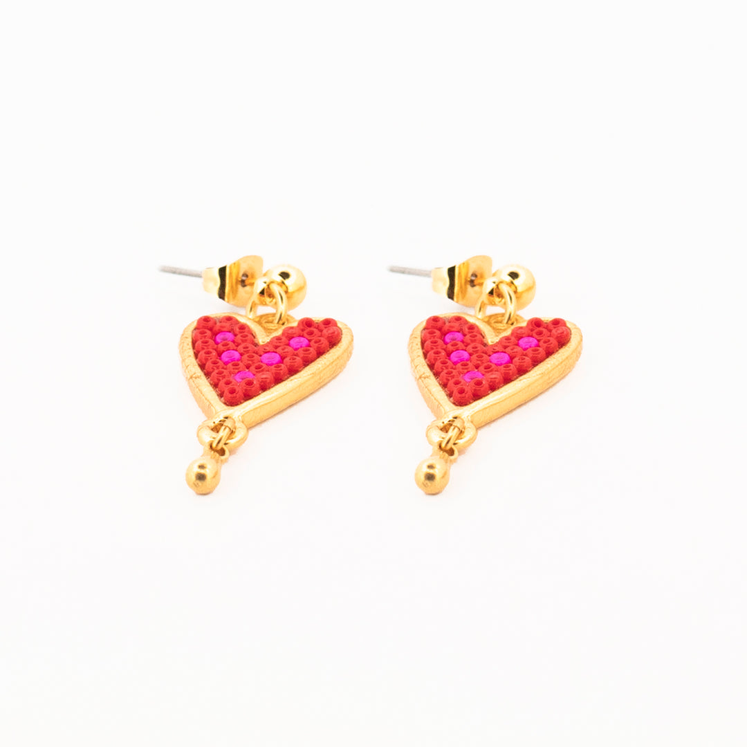 Aretes Corazón en Paz