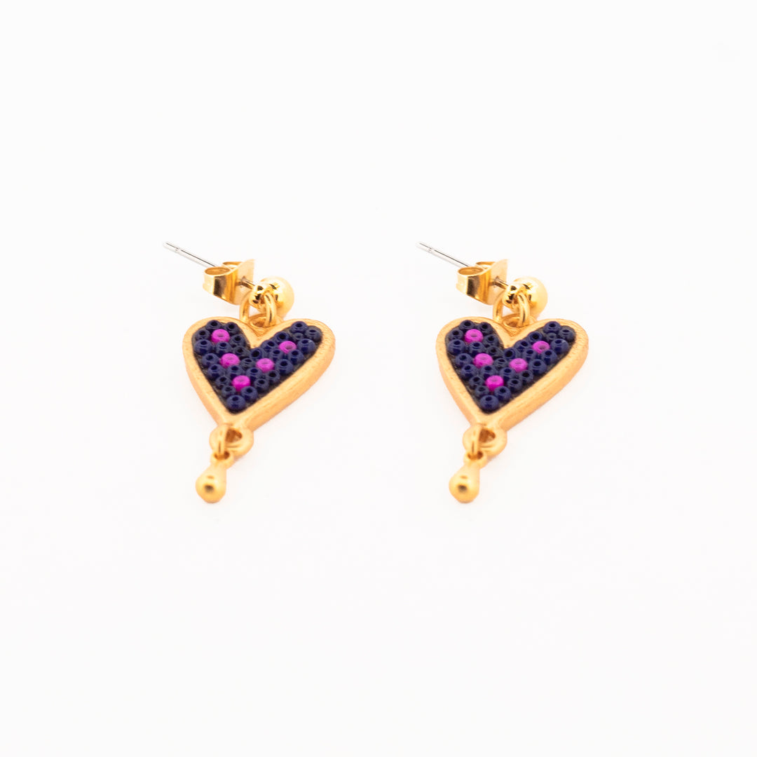 Aretes Corazón en Paz