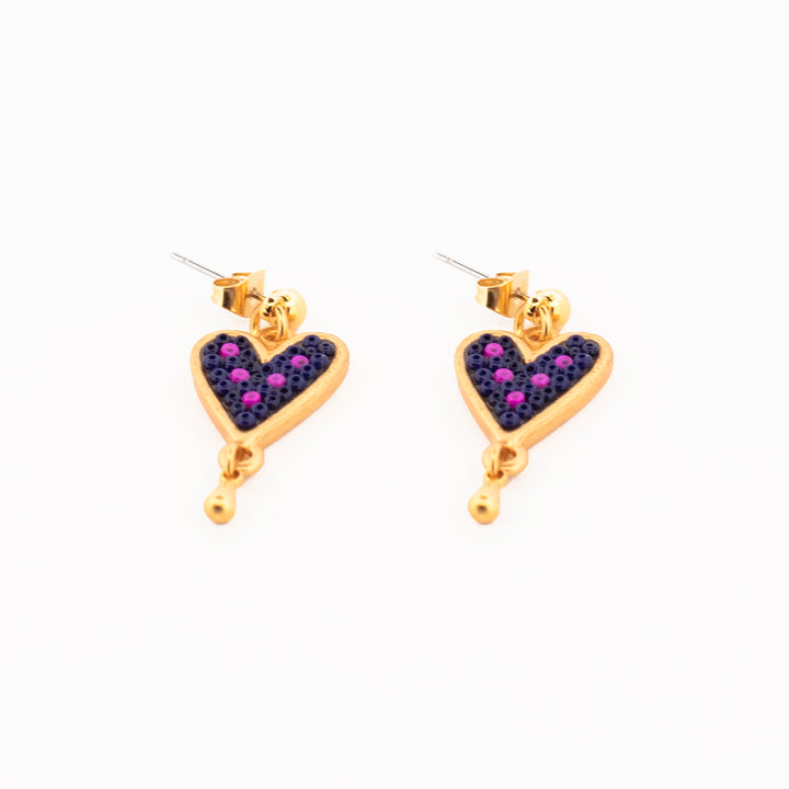 Aretes Corazón en Paz