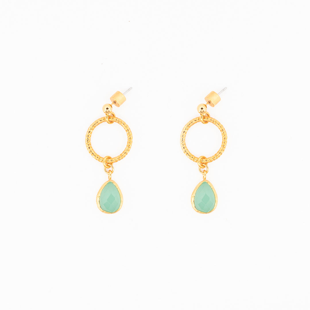 Aretes Turquesa Aro