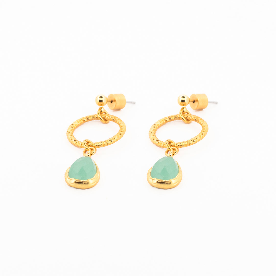 Aretes Turquesa Aro