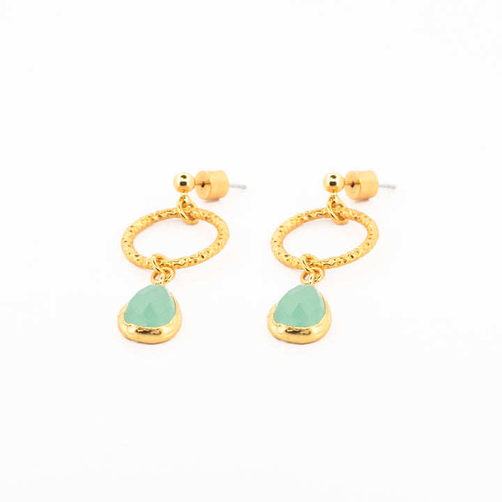 Aretes Turquesa Aro