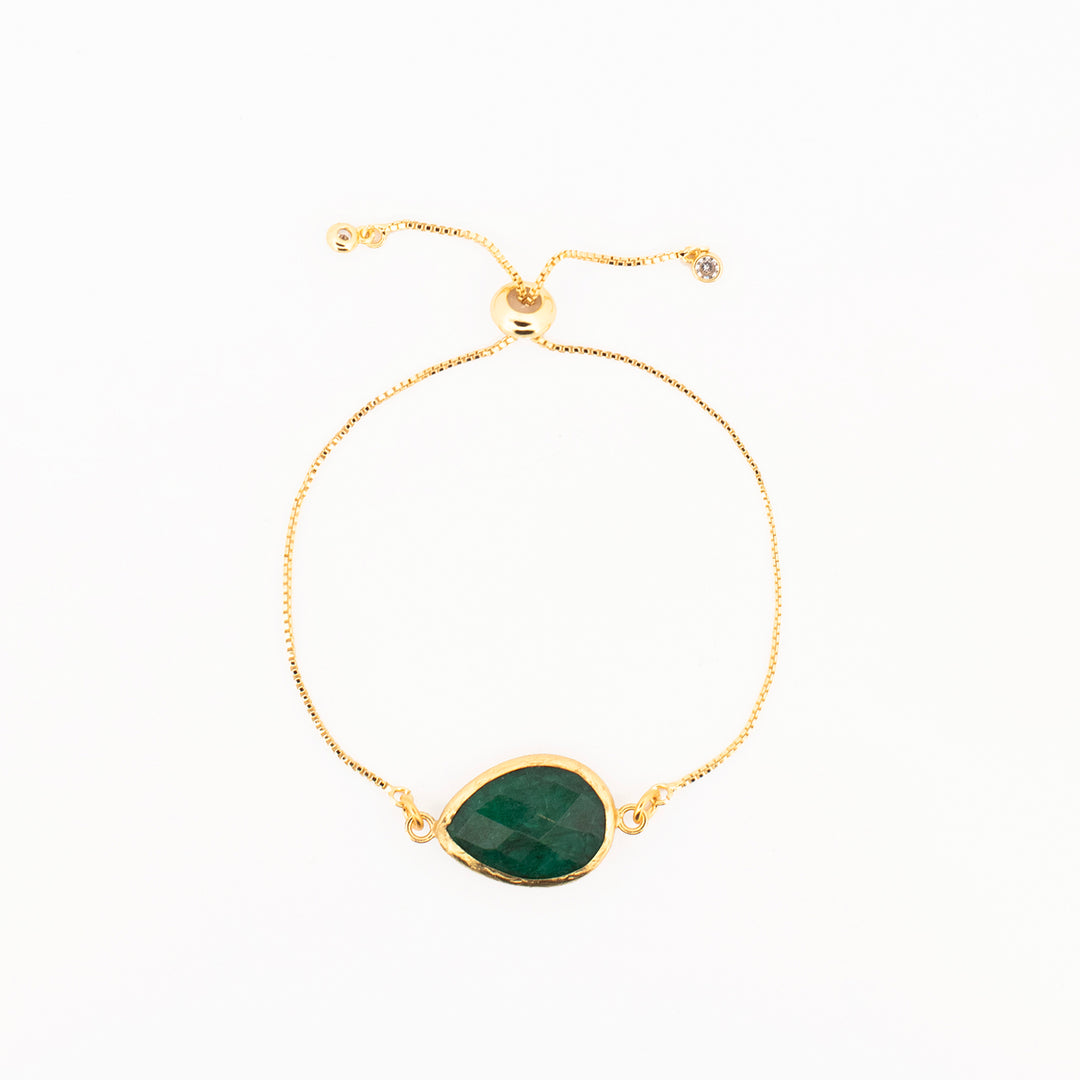 Pulsera Esmeralda Semi-preciosa
